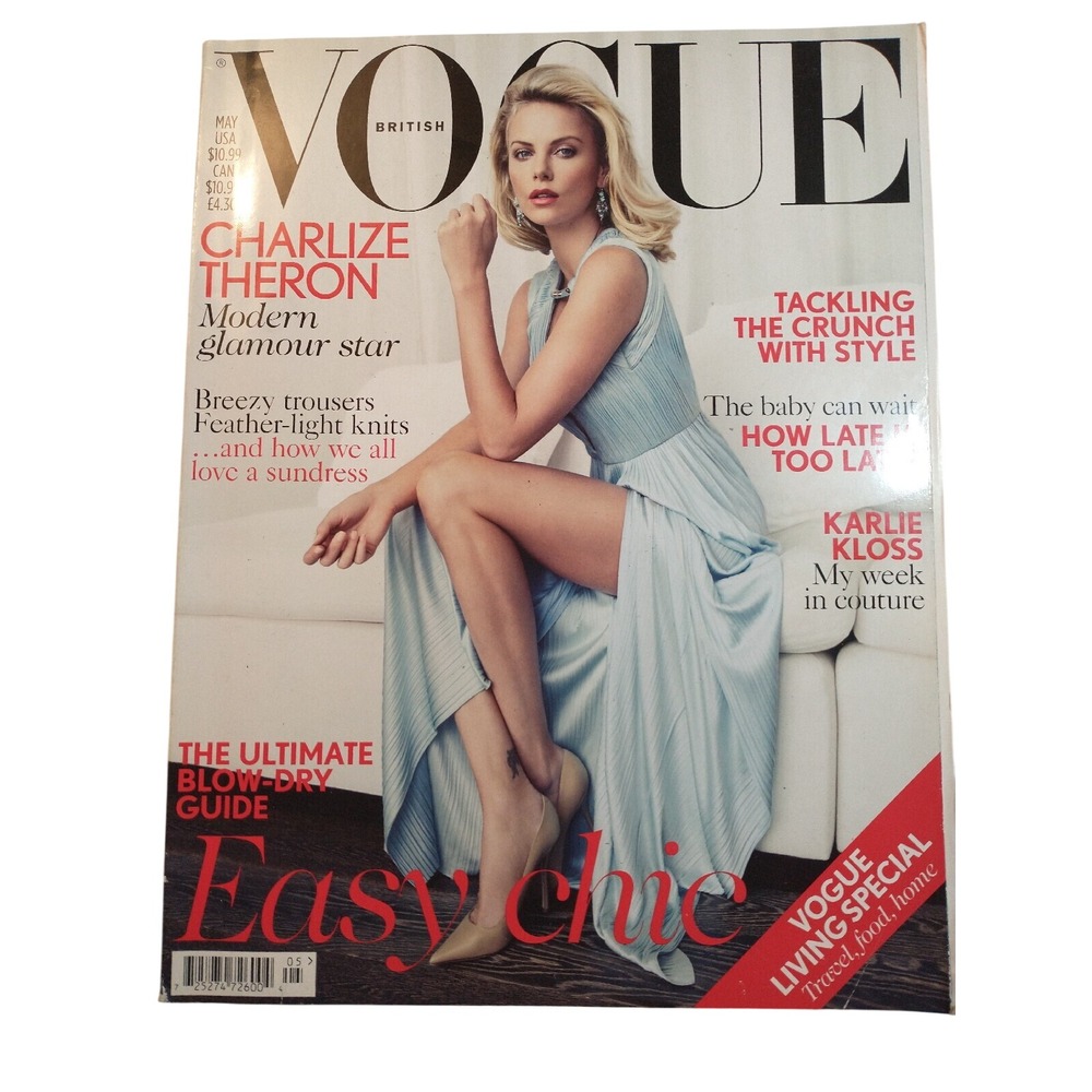 British Vogue May 2012 Charlize Theron Karlie Kloss Fashion Magazine UK Edition